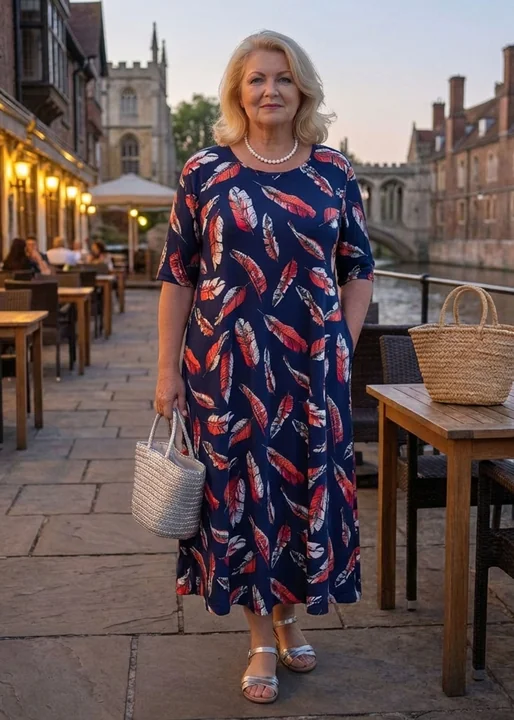 summer jersey maxi dresses Polka Dot Jersey Maxi Dress, Summer A-Line, Loose Fit Dress KOSARA